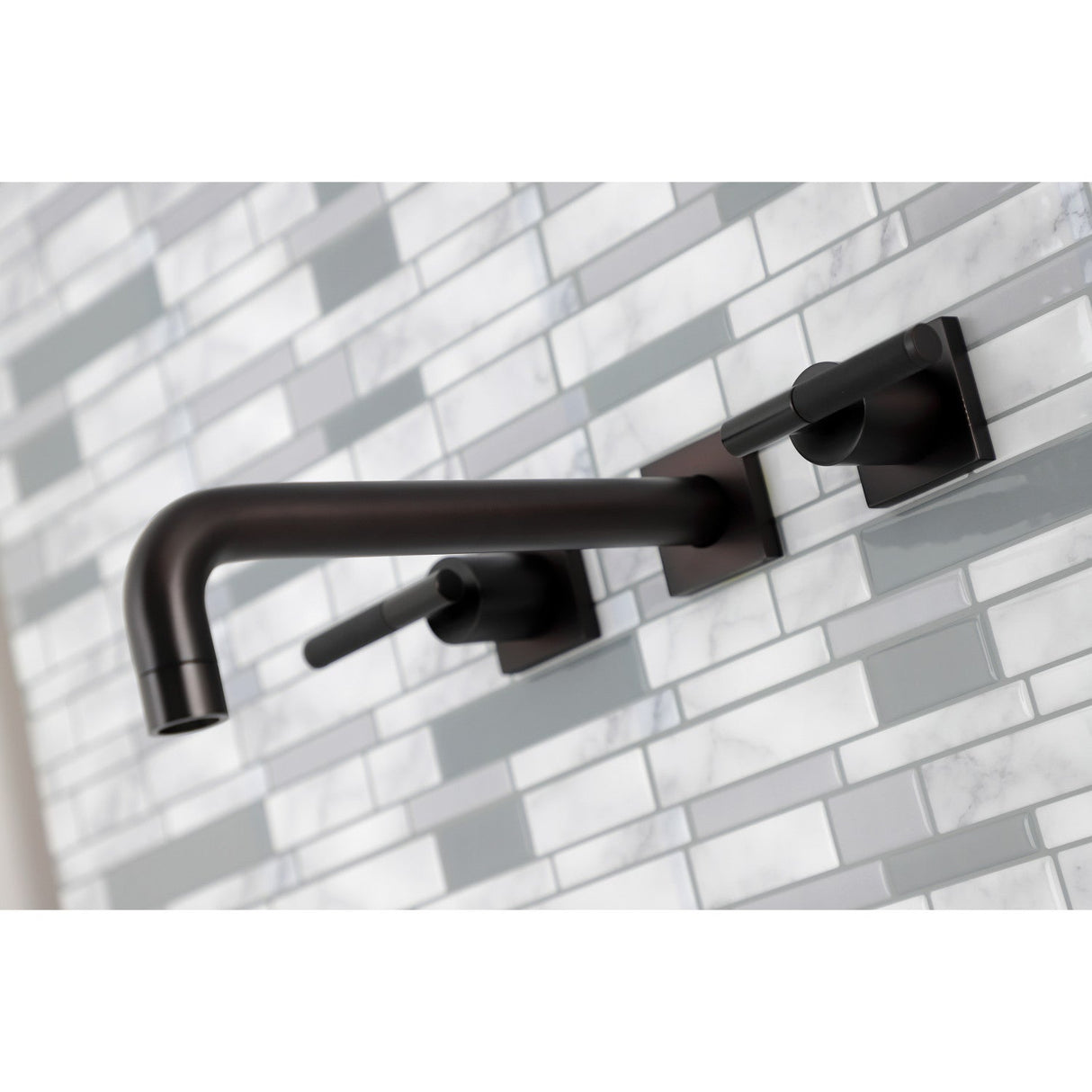 Kaiser KS6025CKL Two-Handle 3-Hole Wall Mount Roman Tub Faucet, Oil Rubbed Bronze