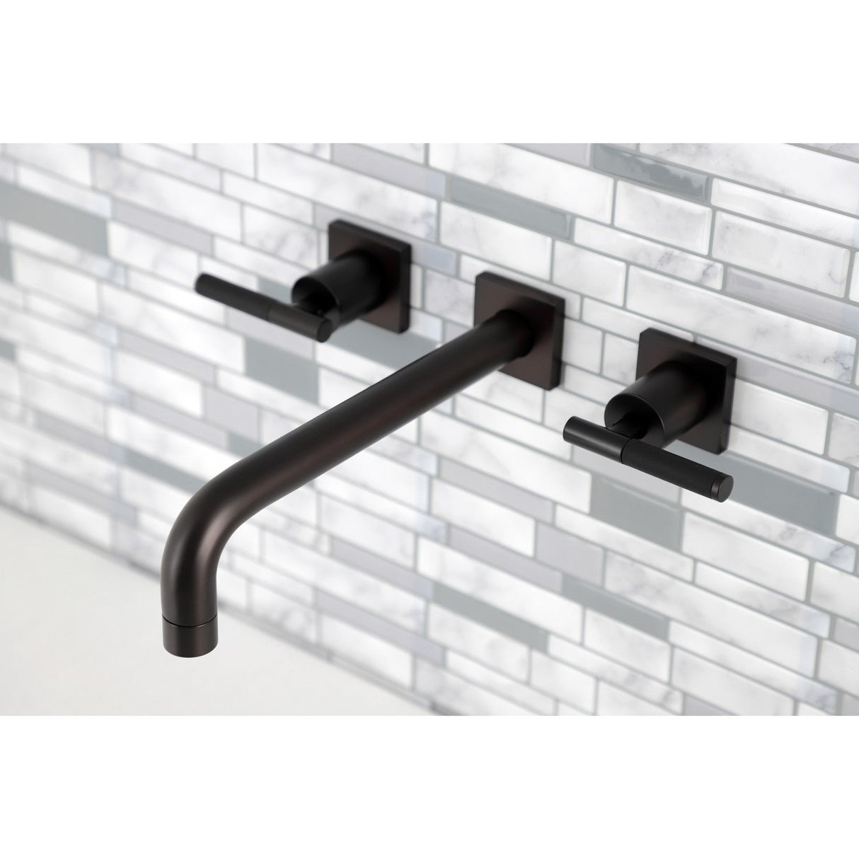 Kaiser KS6025CKL Two-Handle 3-Hole Wall Mount Roman Tub Faucet, Oil Rubbed Bronze