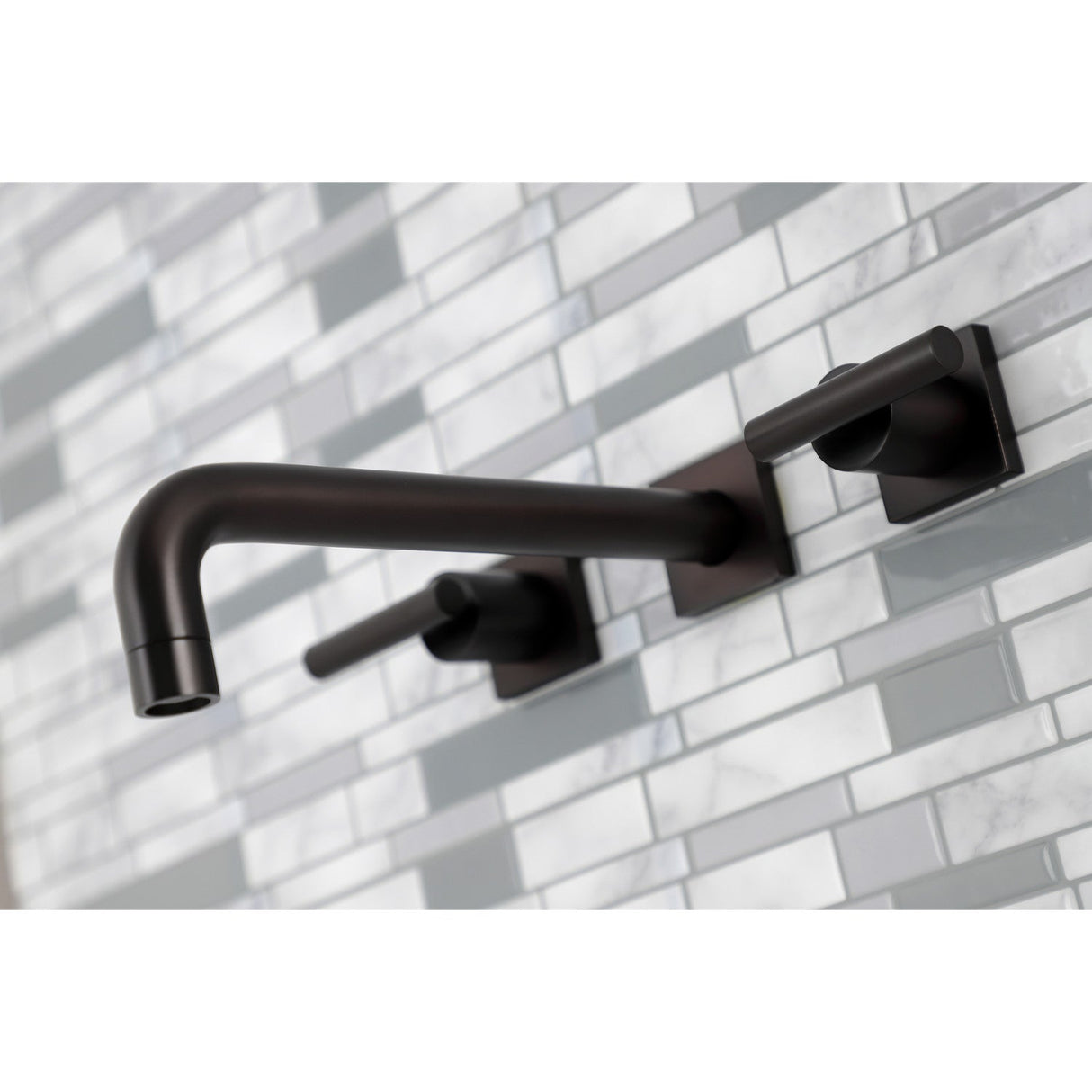 Manhattan KS6025CML Two-Handle 3-Hole Wall Mount Roman Tub Faucet, Oil Rubbed Bronze