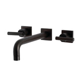 Manhattan KS6025CML Two-Handle 3-Hole Wall Mount Roman Tub Faucet, Oil Rubbed Bronze
