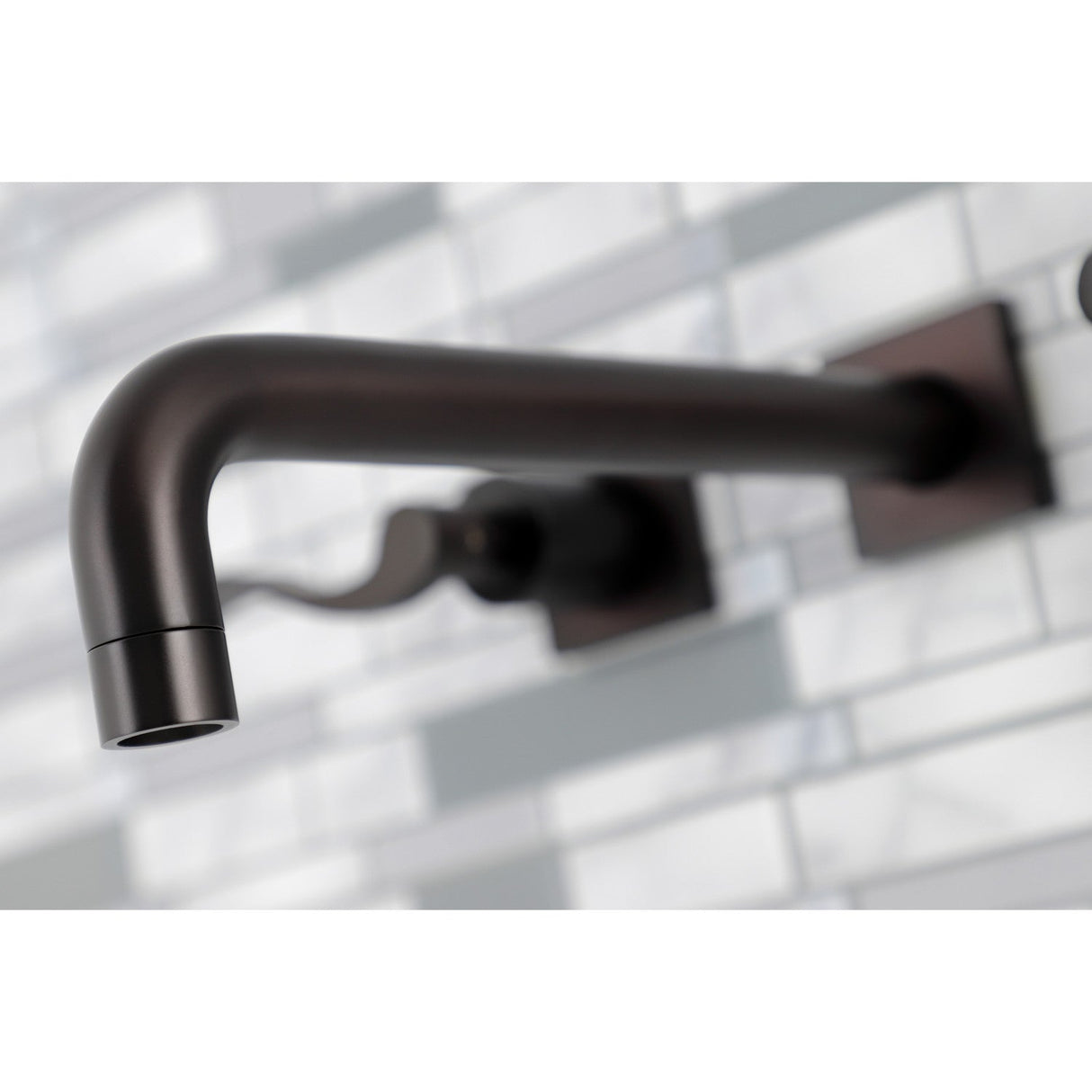 NuWave KS6025DFL Two-Handle 3-Hole Wall Mount Roman Tub Faucet, Oil Rubbed Bronze