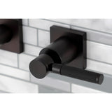 Kaiser KS6025DKL Two-Handle 3-Hole Wall Mount Roman Tub Faucet, Oil Rubbed Bronze