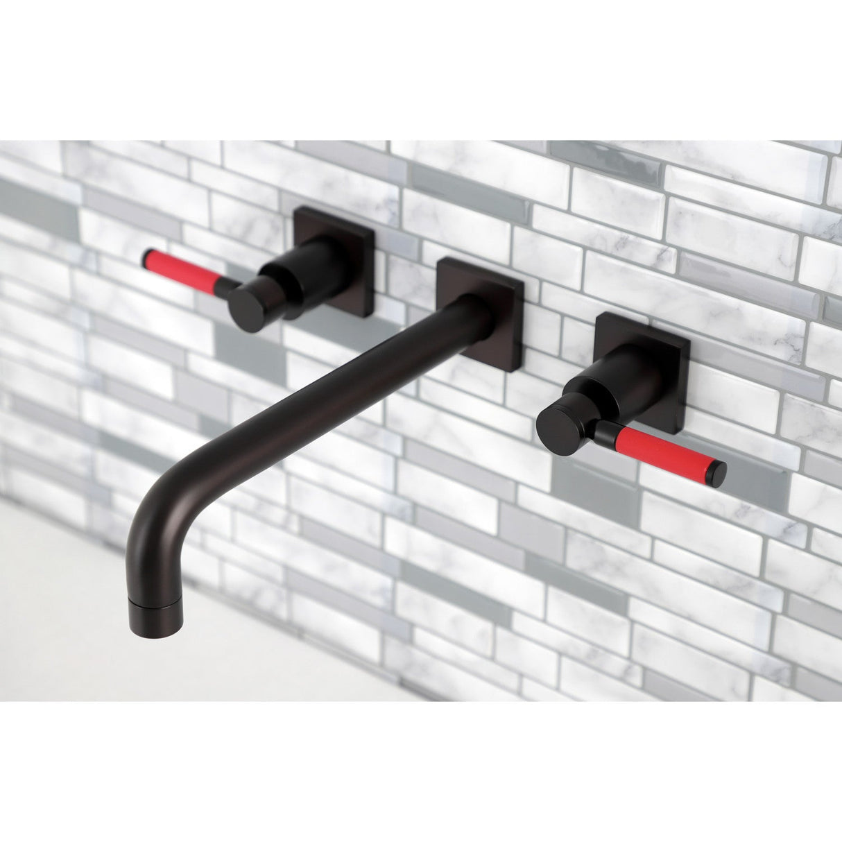 Kaiser KS6025DKL Two-Handle 3-Hole Wall Mount Roman Tub Faucet, Oil Rubbed Bronze