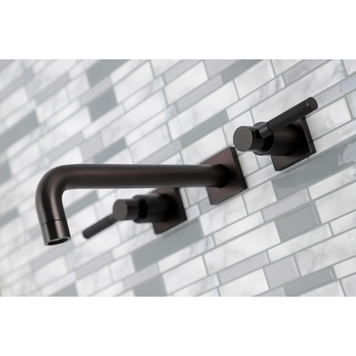 Kaiser KS6025DKL Two-Handle 3-Hole Wall Mount Roman Tub Faucet, Oil Rubbed Bronze