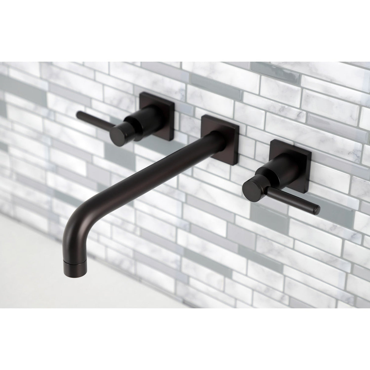 Concord KS6025DL Two-Handle 3-Hole Wall Mount Roman Tub Faucet, Oil Rubbed Bronze