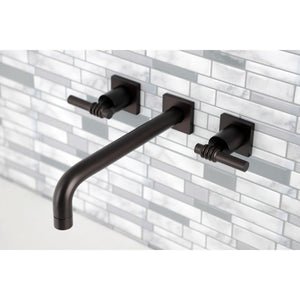 Milano KS6025ML Two-Handle 3-Hole Wall Mount Roman Tub Faucet, Oil Rubbed Bronze