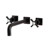 Millennium KS6025ZX Two-Handle 3-Hole Wall Mount Roman Tub Faucet, Oil Rubbed Bronze