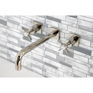 Essex KS6026BEX Two-Handle 3-Hole Wall Mount Roman Tub Faucet, Polished Nickel