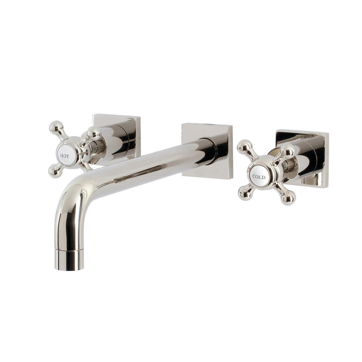 Metropolitan KS6026BX Two-Handle 3-Hole Wall Mount Roman Tub Faucet, Polished Nickel