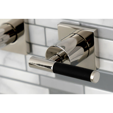 Kaiser KS6026CKL Two-Handle 3-Hole Wall Mount Roman Tub Faucet, Polished Nickel