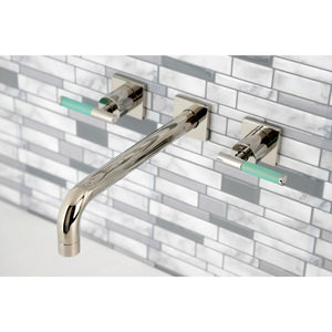 Kaiser KS6026CKL Two-Handle 3-Hole Wall Mount Roman Tub Faucet, Polished Nickel