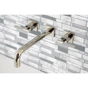 Kaiser KS6026CKL Two-Handle 3-Hole Wall Mount Roman Tub Faucet, Polished Nickel