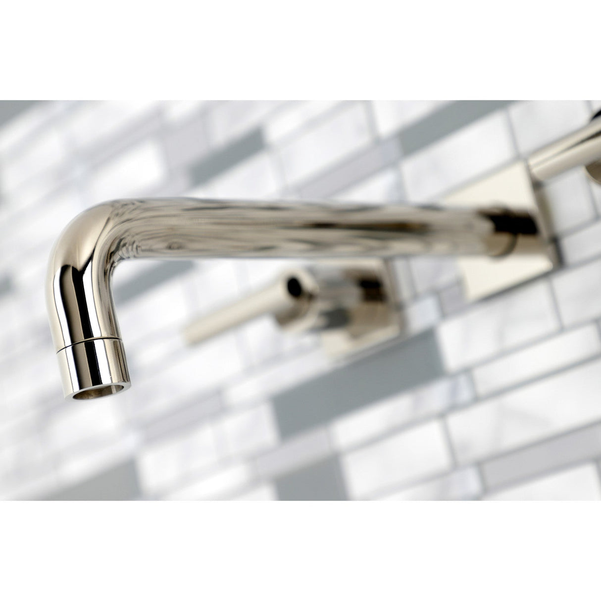 Manhattan KS6026CML Two-Handle 3-Hole Wall Mount Roman Tub Faucet, Polished Nickel