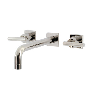 Manhattan KS6026CML Two-Handle 3-Hole Wall Mount Roman Tub Faucet, Polished Nickel
