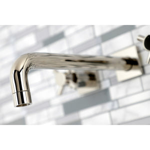 Concord KS6026DX Two-Handle 3-Hole Wall Mount Roman Tub Faucet, Polished Nickel