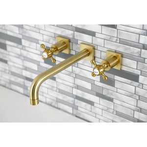 Metropolitan KS6027BX Two-Handle 3-Hole Wall Mount Roman Tub Faucet, Brushed Brass