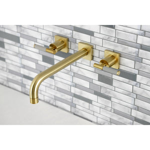 Kaiser KS6027CKL Two-Handle 3-Hole Wall Mount Roman Tub Faucet, Brushed Brass