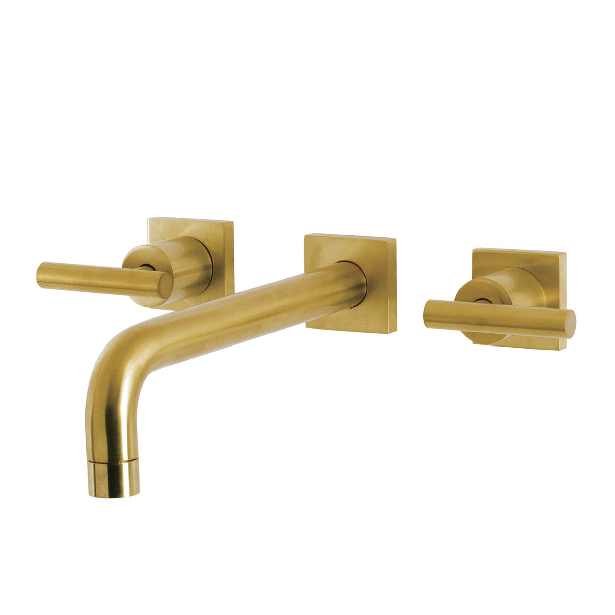 Manhattan KS6027CML Two-Handle 3-Hole Wall Mount Roman Tub Faucet, Brushed Brass