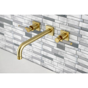 Kaiser KS6027DKL Two-Handle 3-Hole Wall Mount Roman Tub Faucet, Brushed Brass