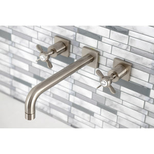 Essex KS6028BEX Two-Handle 3-Hole Wall Mount Roman Tub Faucet, Brushed Nickel