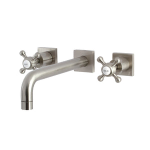 Metropolitan KS6028BX Two-Handle 3-Hole Wall Mount Roman Tub Faucet, Brushed Nickel