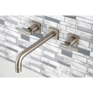 Kaiser KS6028CKL Two-Handle 3-Hole Wall Mount Roman Tub Faucet, Brushed Nickel