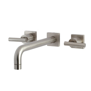 Manhattan KS6028CML Two-Handle 3-Hole Wall Mount Roman Tub Faucet, Brushed Nickel