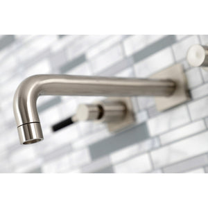 Kaiser KS6028DKL Two-Handle 3-Hole Wall Mount Roman Tub Faucet, Brushed Nickel