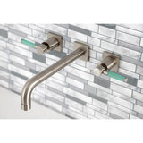 Kaiser KS6028DKL Two-Handle 3-Hole Wall Mount Roman Tub Faucet, Brushed Nickel