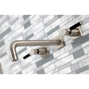Kaiser KS6028DKL Two-Handle 3-Hole Wall Mount Roman Tub Faucet, Brushed Nickel