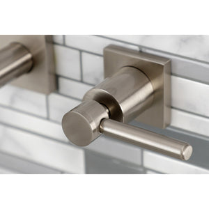 Concord KS6028DL Two-Handle 3-Hole Wall Mount Roman Tub Faucet, Brushed Nickel