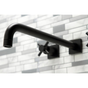 Concord KS6040DX Two-Handle 3-Hole Wall Mount Roman Tub Faucet, Matte Black