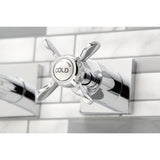 Essex KS6041BEX Two-Handle 3-Hole Wall Mount Roman Tub Faucet, Polished Chrome