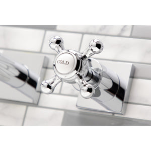 Metropolitan KS6041BX Two-Handle 3-Hole Wall Mount Roman Tub Faucet, Polished Chrome