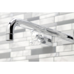Metropolitan KS6041BX Two-Handle 3-Hole Wall Mount Roman Tub Faucet, Polished Chrome