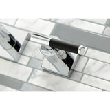 Kaiser KS6041CKL Two-Handle 3-Hole Wall Mount Roman Tub Faucet, Polished Chrome