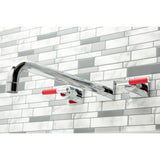 Kaiser KS6041CKL Two-Handle 3-Hole Wall Mount Roman Tub Faucet, Polished Chrome