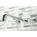 Manhattan KS6041CML Two-Handle 3-Hole Wall Mount Roman Tub Faucet, Polished Chrome