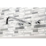 NuWave KS6041DFL Two-Handle 3-Hole Wall Mount Roman Tub Faucet, Polished Chrome