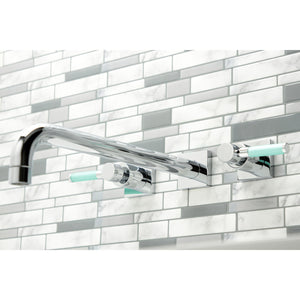 Kaiser KS6041DKL Two-Handle 3-Hole Wall Mount Roman Tub Faucet, Polished Chrome