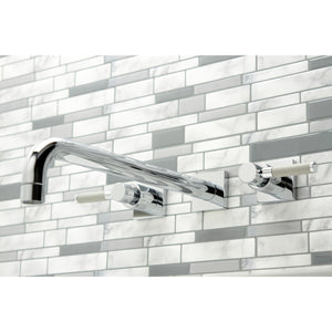 Kaiser KS6041DKL Two-Handle 3-Hole Wall Mount Roman Tub Faucet, Polished Chrome