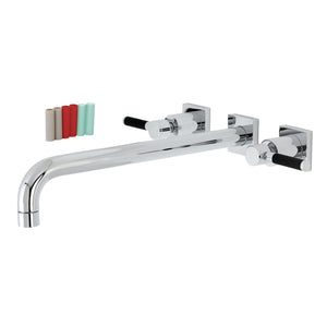 Kaiser KS6041DKL Two-Handle 3-Hole Wall Mount Roman Tub Faucet, Polished Chrome