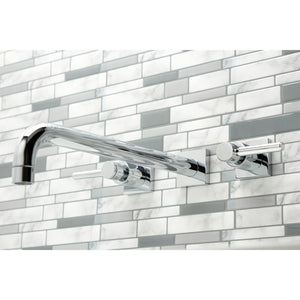 Concord KS6041DL Two-Handle 3-Hole Wall Mount Roman Tub Faucet, Polished Chrome
