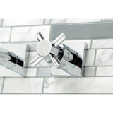 Concord KS6041DX Two-Handle 3-Hole Wall Mount Roman Tub Faucet, Polished Chrome