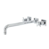 Concord KS6041DX Two-Handle 3-Hole Wall Mount Roman Tub Faucet, Polished Chrome