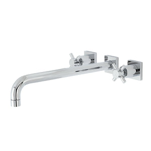 Concord KS6041DX Two-Handle 3-Hole Wall Mount Roman Tub Faucet, Polished Chrome