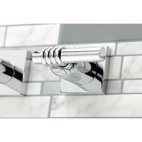 Milano KS6041ML Two-Handle 3-Hole Wall Mount Roman Tub Faucet, Polished Chrome