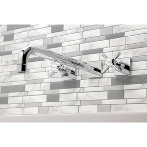 Millennium KS6041ZX Two-Handle 3-Hole Wall Mount Roman Tub Faucet, Polished Chrome