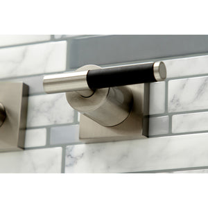 Kaiser KS6048CKL Two-Handle 3-Hole Wall Mount Roman Tub Faucet, Brushed Nickel
