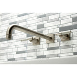 Kaiser KS6048CKL Two-Handle 3-Hole Wall Mount Roman Tub Faucet, Brushed Nickel